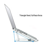 Giá đỡ mở rộng chiều cao laptop có thể gập, giá đỡ tản nhiệt máy tính xách tay di động, kích thước: 22.3x23.5x1.3cm