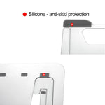 Giá đỡ mở rộng chiều cao laptop có thể gập, giá đỡ tản nhiệt máy tính xách tay di động, kích thước: 22.3x23.5x1.3cm