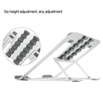 Giá đỡ mở rộng chiều cao laptop có thể gập, giá đỡ tản nhiệt máy tính xách tay di động, kích thước: 22.3x23.5x1.3cm