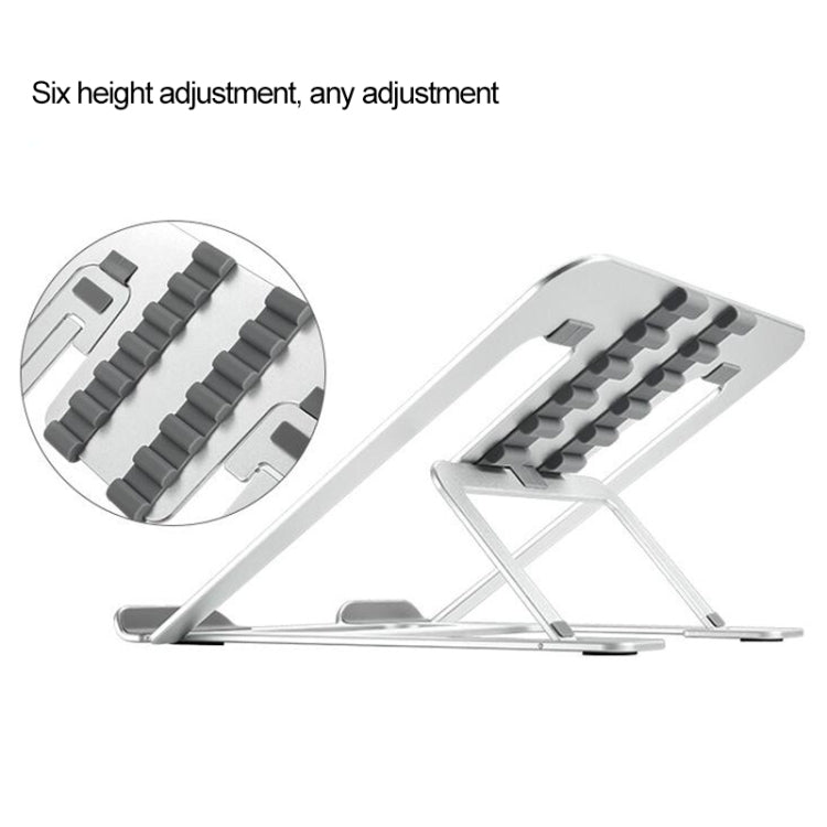 Giá đỡ mở rộng chiều cao laptop có thể gập, giá đỡ tản nhiệt máy tính xách tay di động, kích thước: 22.3x23.5x1.3cm