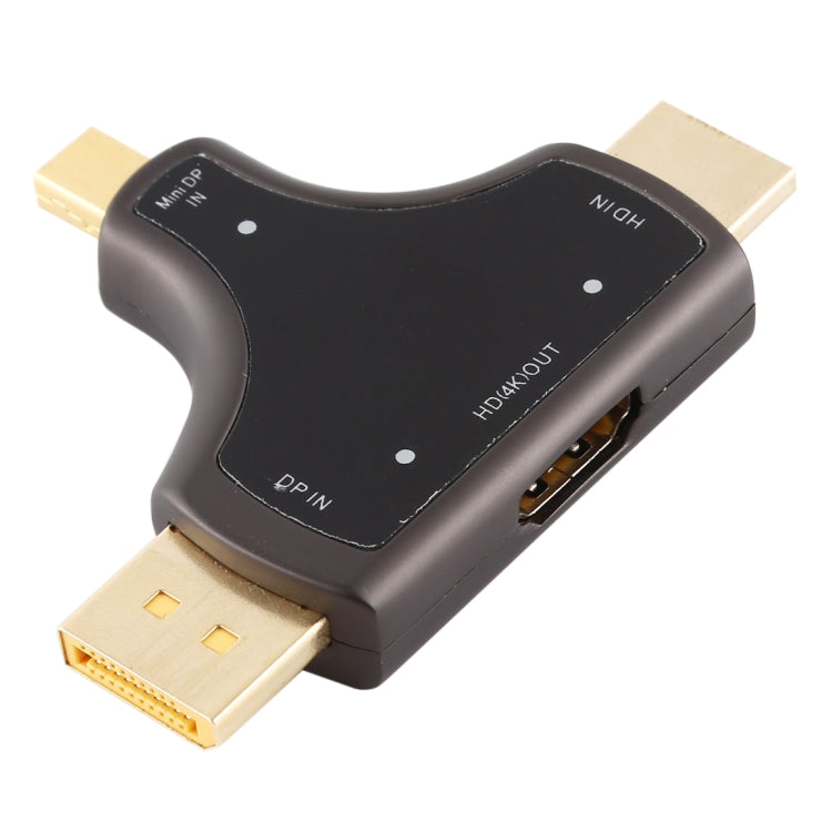 Bộ chuyển đổi D62A DisplayPort + Mini DP + HDMI đực sang HDMI cái 3 trong 1, D62A