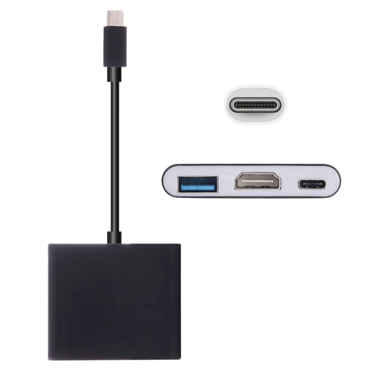 Cáp chuyển đổi USB-C / Type-C 3.1 đực sang USB-C / Type-C 3.1 cái & HDMI cái & USB 3.0 cái, Type-C+USB+HDMI (J), Type-C+USB+HDMI (G), Type-C+USB+HDMI (B), Type-C+USB+HDMI (S)
