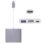 Cáp chuyển đổi USB-C / Type-C 3.1 đực sang USB-C / Type-C 3.1 cái & HDMI cái & USB 3.0 cái, Type-C+USB+HDMI (J), Type-C+USB+HDMI (G), Type-C+USB+HDMI (B), Type-C+USB+HDMI (S)