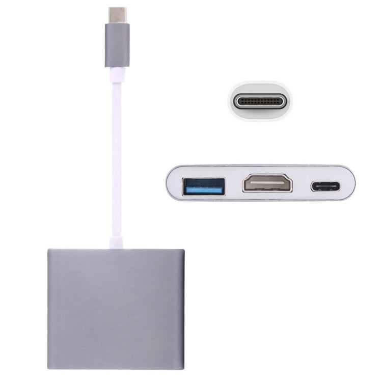 Cáp chuyển đổi USB-C / Type-C 3.1 đực sang USB-C / Type-C 3.1 cái & HDMI cái & USB 3.0 cái, Type-C+USB+HDMI (J), Type-C+USB+HDMI (G), Type-C+USB+HDMI (B), Type-C+USB+HDMI (S)