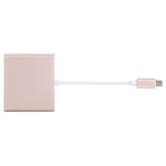 Cáp chuyển đổi USB-C / Type-C 3.1 đực sang USB-C / Type-C 3.1 cái & HDMI cái & USB 3.0 cái, Type-C+USB+HDMI (J), Type-C+USB+HDMI (G), Type-C+USB+HDMI (B), Type-C+USB+HDMI (S)