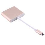 Cáp chuyển đổi USB-C / Type-C 3.1 đực sang USB-C / Type-C 3.1 cái & HDMI cái & USB 3.0 cái, Type-C+USB+HDMI (J), Type-C+USB+HDMI (G), Type-C+USB+HDMI (B), Type-C+USB+HDMI (S)