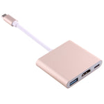 Cáp chuyển đổi USB-C / Type-C 3.1 đực sang USB-C / Type-C 3.1 cái & HDMI cái & USB 3.0 cái, Type-C+USB+HDMI (J), Type-C+USB+HDMI (G), Type-C+USB+HDMI (B), Type-C+USB+HDMI (S)
