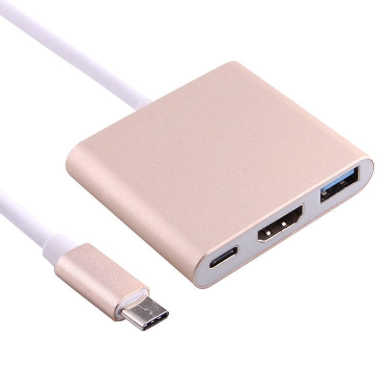 Cáp chuyển đổi USB-C / Type-C 3.1 đực sang USB-C / Type-C 3.1 cái & HDMI cái & USB 3.0 cái, Type-C+USB+HDMI (J), Type-C+USB+HDMI (G), Type-C+USB+HDMI (B), Type-C+USB+HDMI (S)