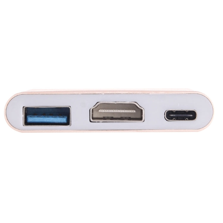 Cáp chuyển đổi USB-C / Type-C 3.1 đực sang USB-C / Type-C 3.1 cái & HDMI cái & USB 3.0 cái, Type-C+USB+HDMI (J), Type-C+USB+HDMI (G), Type-C+USB+HDMI (B), Type-C+USB+HDMI (S)