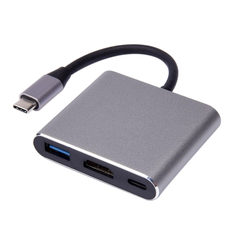 Bộ chuyển đổi V125 USB-C / Type-C đực sang PD + HDMI + USB 3.0 cái 3 trong 1