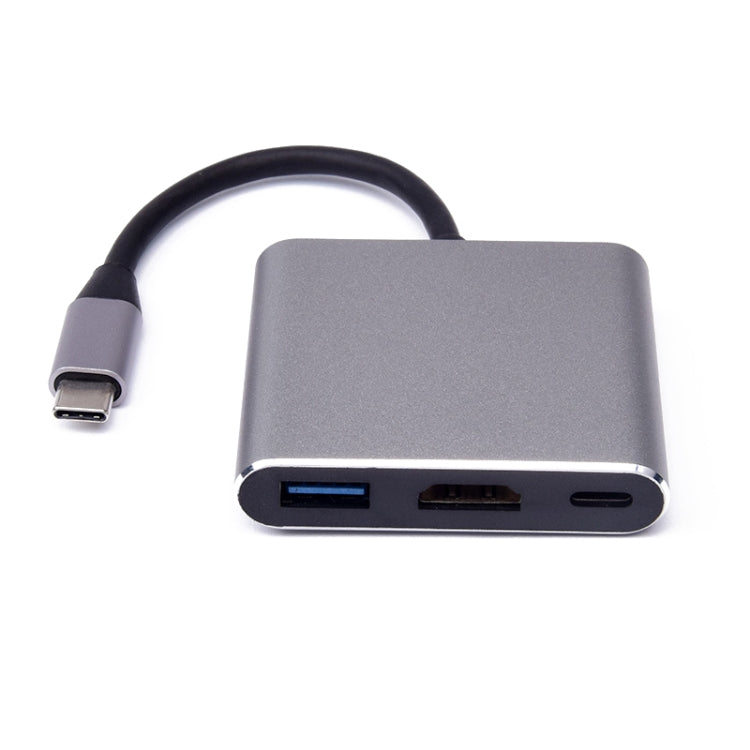 Bộ chuyển đổi V125 USB-C / Type-C đực sang PD + HDMI + USB 3.0 cái 3 trong 1