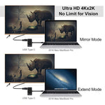 Bộ chuyển đổi V126 USB-C / Type-C đực sang PD + HDMI + VGA + Audio + USB 3.0 cái 5 trong 1