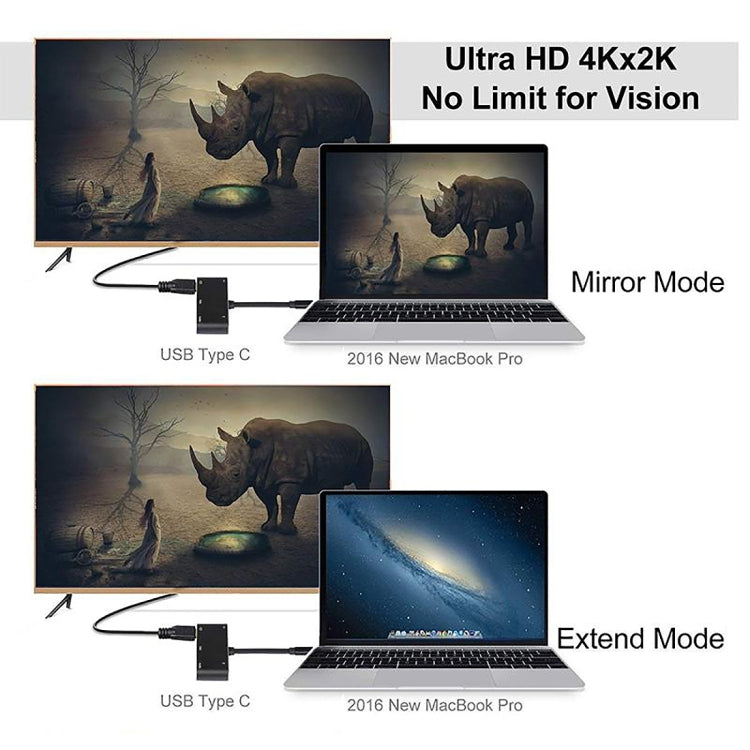 Bộ chuyển đổi V126 USB-C / Type-C đực sang PD + HDMI + VGA + Audio + USB 3.0 cái 5 trong 1