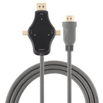 Cáp chuyển đổi video D65A 1.8m DisplayPort vào & Mini DP vào & USB-C / Type-C vào sang HDMI 4K, D65A