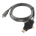 Cáp chuyển đổi video D65A 1.8m DisplayPort vào & Mini DP vào & USB-C / Type-C vào sang HDMI 4K, D65A