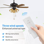 Bộ điều khiển từ xa quạt trần đa năng, 85-265V, công tắc điều khiển không dây có hẹn giờ, điều chỉnh tốc độ gió, bộ phát và bộ thu
