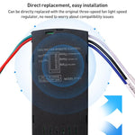 Bộ điều khiển từ xa quạt trần đa năng, 85-265V, công tắc điều khiển không dây có hẹn giờ, điều chỉnh tốc độ gió, bộ phát và bộ thu