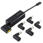 Bộ chuyển đổi nguồn laptop 65W USB-C / Type-C sang bộ chuyển đổi nguồn 6 trong 1