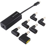 Bộ chuyển đổi nguồn laptop 65W USB-C / Type-C sang bộ chuyển đổi nguồn 6 trong 1