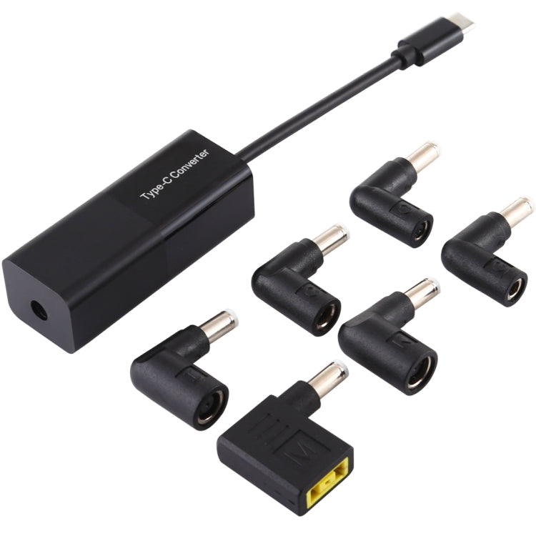 Bộ chuyển đổi nguồn laptop 65W USB-C / Type-C sang bộ chuyển đổi nguồn 6 trong 1
