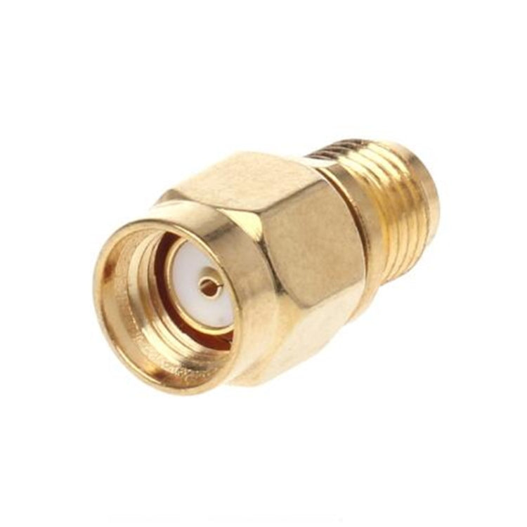 Đầu chuyển thẳng mạ vàng RP-SMA đực sang SMA cái, Đầu chuyển thẳng RP-SMA đực sang SMA cái