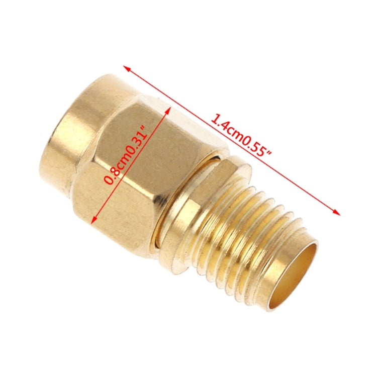 Đầu chuyển thẳng mạ vàng RP-SMA đực sang SMA cái, Đầu chuyển thẳng RP-SMA đực sang SMA cái