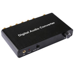 Bộ giải mã âm thanh kỹ thuật số 2 kênh với cổng quang Toslink SPDIF đồng trục cho rạp hát tại nhà / PS4 / PS3 / XBOX360, Hỗ trợ điều khiển âm lượng, AC-3, DTS