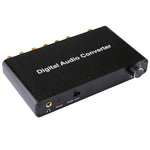 Bộ giải mã âm thanh kỹ thuật số 2 kênh với cổng quang Toslink SPDIF đồng trục cho rạp hát tại nhà / PS4 / PS3 / XBOX360, Hỗ trợ điều khiển âm lượng, AC-3, DTS
