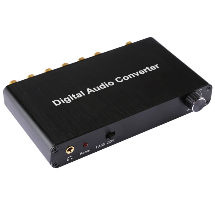 Bộ giải mã âm thanh kỹ thuật số 2 kênh với cổng quang Toslink SPDIF đồng trục cho rạp hát tại nhà / PS4 / PS3 / XBOX360, Hỗ trợ điều khiển âm lượng, AC-3, DTS