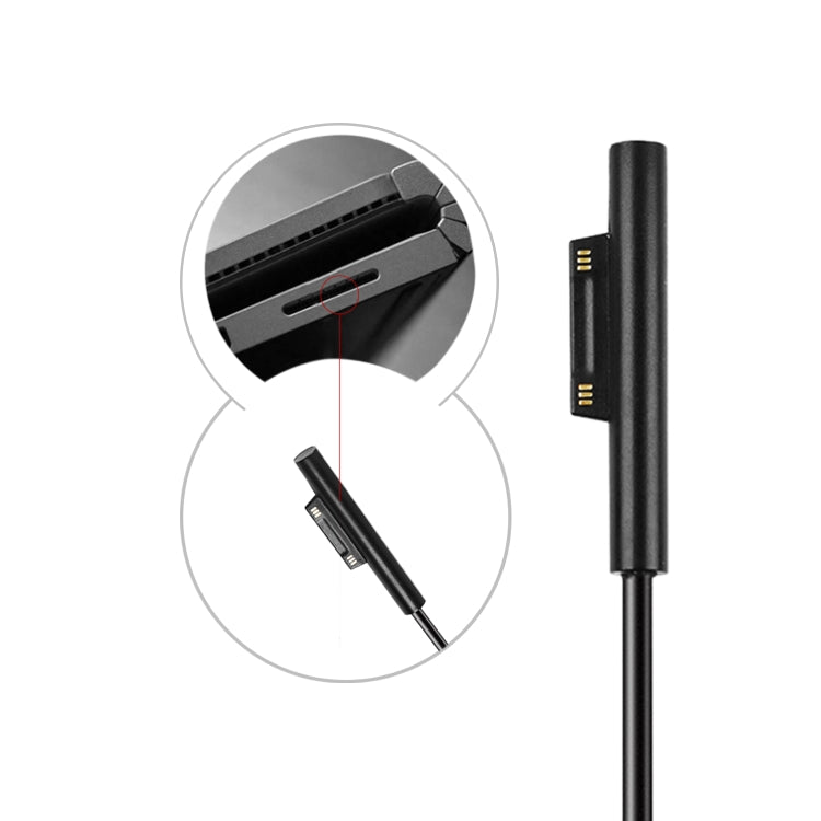 Cáp sạc nhanh PD cho laptop USB-C / Type-C cái sang 6 chân đực cho Microsoft Surface Pro 7 / 6 / 5 / 4 / 3, Chiều dài cáp: 0.2m