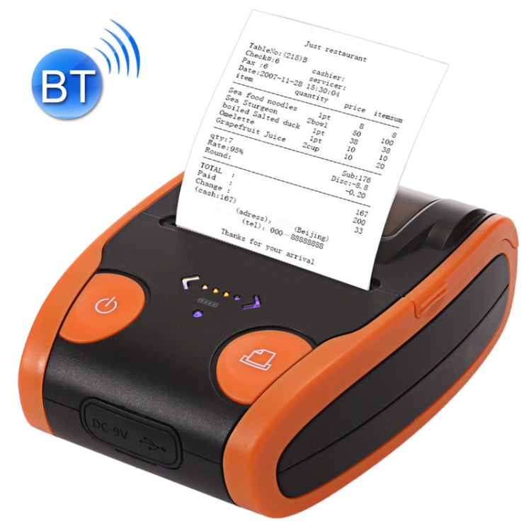 Máy in hóa đơn nhiệt Bluetooth POS di động QS-5806, mã QS-5806-E, QS-5806-H, đường kính 58mm