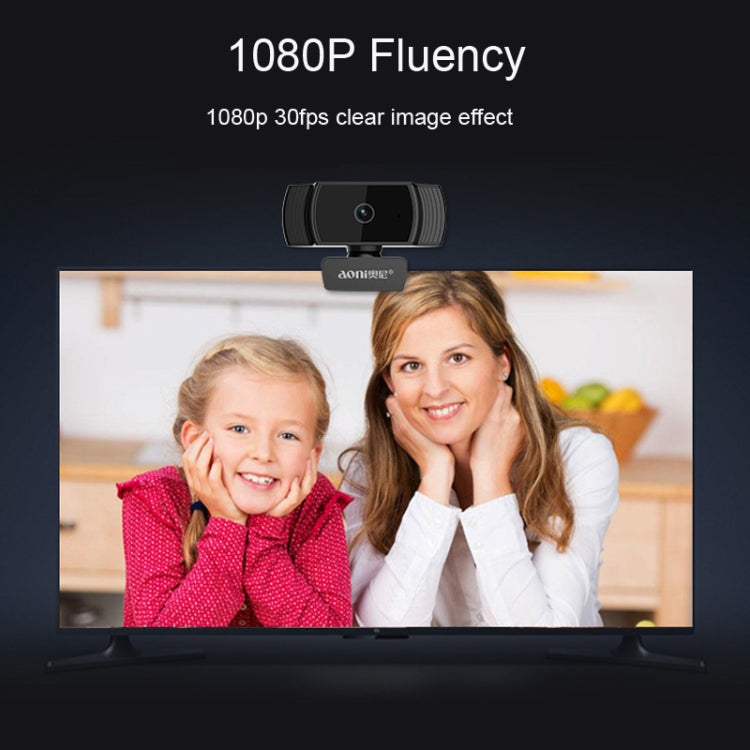 Camera máy tính Aoni A20 FHD 1080P IPTV hội nghị truyền hình giảng dạy phát trực tiếp có micro, A20