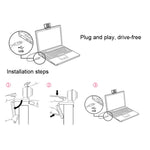 Webcam Aoni C33 làm đẹp FHD 1080P IPTV hội nghị truyền hình, giảng dạy, phát trực tiếp máy tính có micro, cắm là chạy, C33