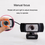 Webcam Aoni C33 làm đẹp FHD 1080P IPTV hội nghị truyền hình, giảng dạy, phát trực tiếp máy tính có micro, cắm là chạy, C33