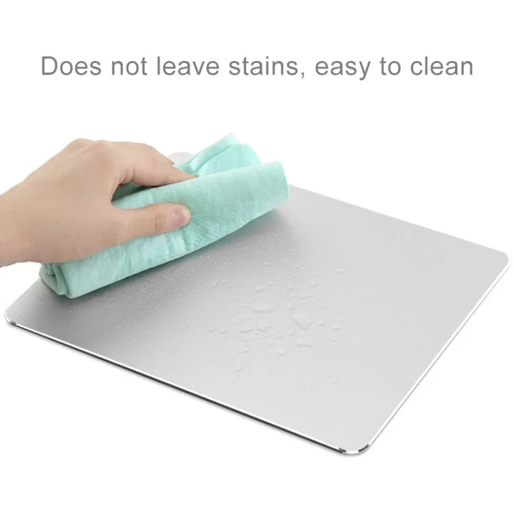 Tấm lót chuột bàn làm việc hợp kim nhôm hai mặt chống trượt, Kích thước: Mini, Kích thước: Mini
