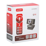 Webcam máy tính Aoni C11 720P góc rộng 150 độ lấy nét thủ công HD có micro, C11