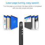 Bút trình chiếu laser không dây 2.4GHz PowerPoint, bút trình chiếu đa phương tiện không dây có đầu thu USB, khoảng cách điều khiển từ xa: 30m, 30m