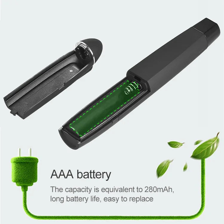 Bút trình chiếu laser không dây 2.4GHz PowerPoint, bút trình chiếu đa phương tiện không dây có đầu thu USB, khoảng cách điều khiển từ xa: 30m, 30m