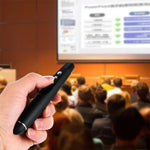 Bút trình chiếu laser không dây 2.4GHz PowerPoint, bút trình chiếu đa phương tiện không dây có đầu thu USB, khoảng cách điều khiển từ xa: 30m, 30m