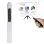 XM930 Bút lật trang trình chiếu PowerPoint laser không dây 2.4GHz Bút trình chiếu đa phương tiện không dây với đầu thu USB, Hỗ trợ cảnh báo pin yếu, Khoảng cách điều khiển từ xa: 100m, 100m Trắng, 100m Đen