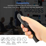 XM930 Bút lật trang trình chiếu PowerPoint laser không dây 2.4GHz Bút trình chiếu đa phương tiện không dây với đầu thu USB, Hỗ trợ cảnh báo pin yếu, Khoảng cách điều khiển từ xa: 100m, 100m Trắng, 100m Đen