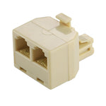 Cáp mở rộng điện thoại bàn RJ11 hai cổng, bộ chuyển đổi kết nối, 2 đầu RJ11 cái sang RJ11 đực