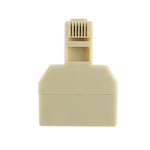 Cáp mở rộng điện thoại bàn RJ11 hai cổng, bộ chuyển đổi kết nối, 2 đầu RJ11 cái sang RJ11 đực