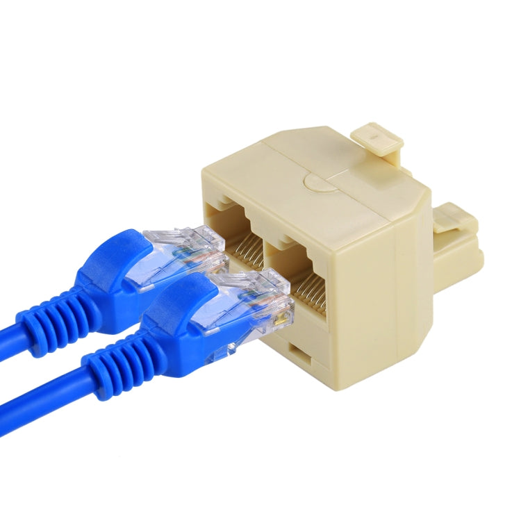 Bộ chuyển đổi mạng LAN Ethernet RJ45 hai cổng, 2 đầu RJ45 cái sang RJ45 đực