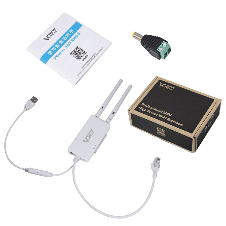 VONETS VAP11S bộ lặp WiFi mini 2.4G 300Mbps với 2 ăng-ten, VAP11S
