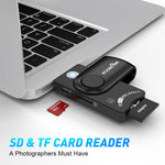 Đầu đọc thẻ đa năng ROCKETEK CR310 USB 3.0 + thẻ TF + thẻ SD + thẻ SIM + thẻ thông minh, USB 3.0