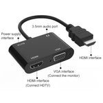 Bộ chuyển đổi Onten 5165HV HDMI sang HDMI + VGA, 5165HV