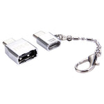 Bộ chuyển đổi kim loại Micro USB cái sang USB-C / Type-C đực + USB 2.0 cái sang USB-C / Type-C đực