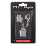 Bộ chuyển đổi kim loại Micro USB cái sang USB-C / Type-C đực + USB 2.0 cái sang USB-C / Type-C đực