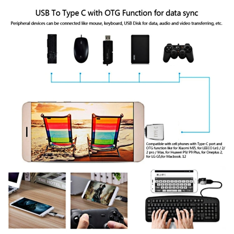 Bộ chuyển đổi kim loại Micro USB cái sang USB-C / Type-C đực + USB 2.0 cái sang USB-C / Type-C đực